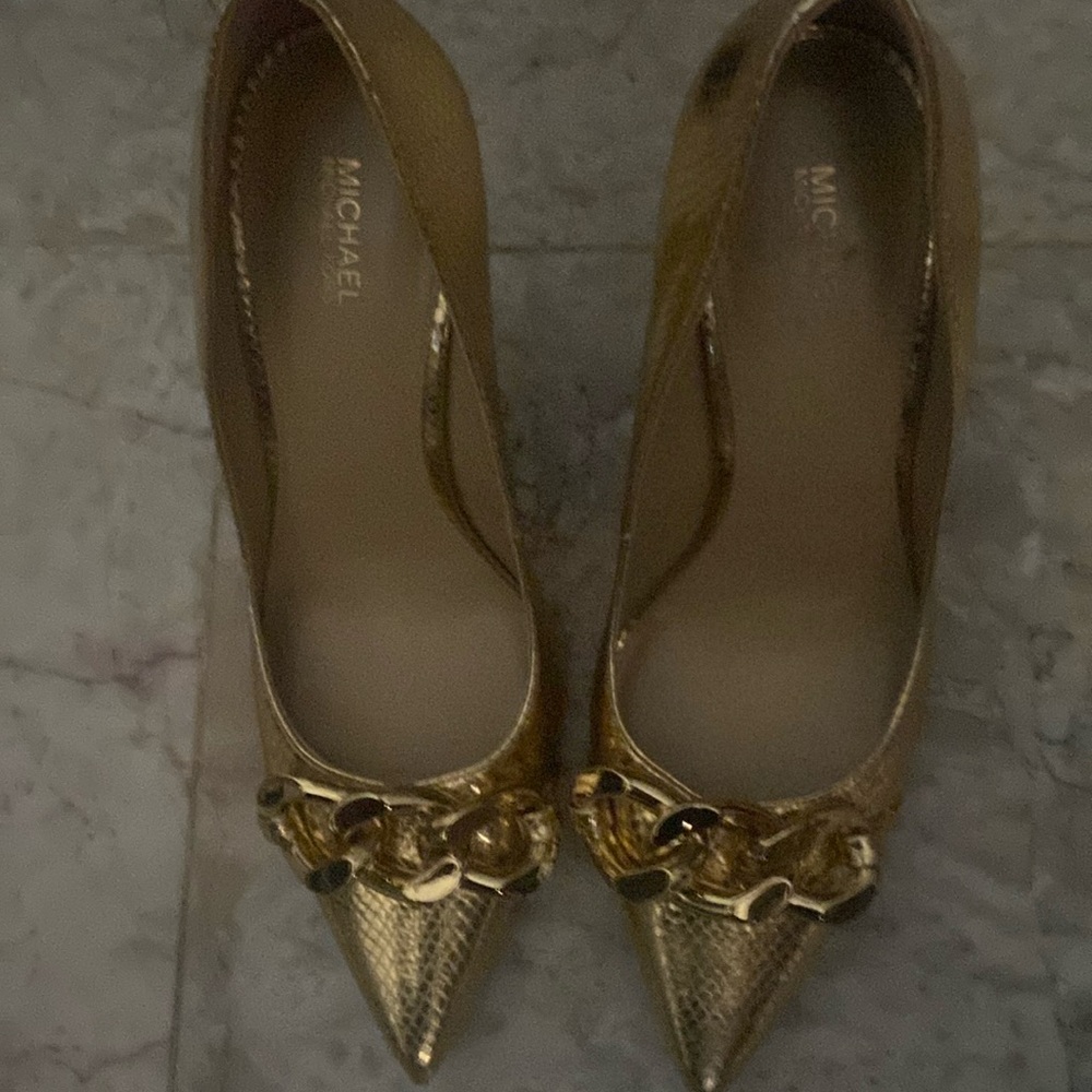 Gold croc Michael kors